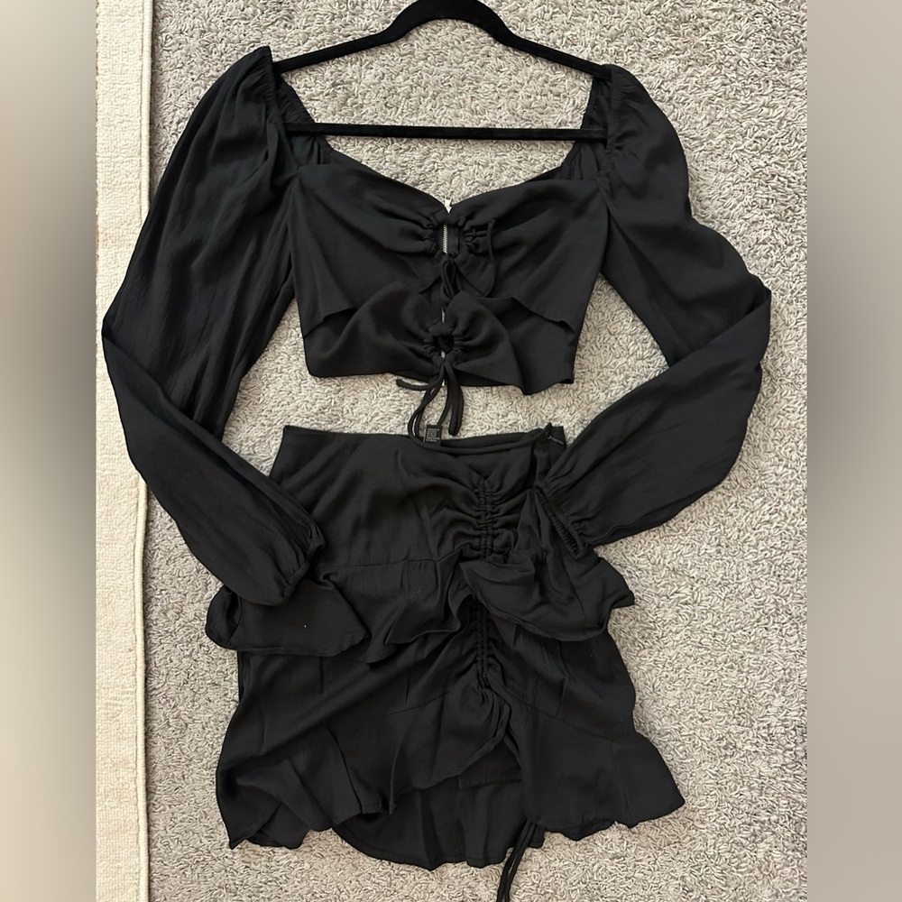 Matching Black Two-Piece Set